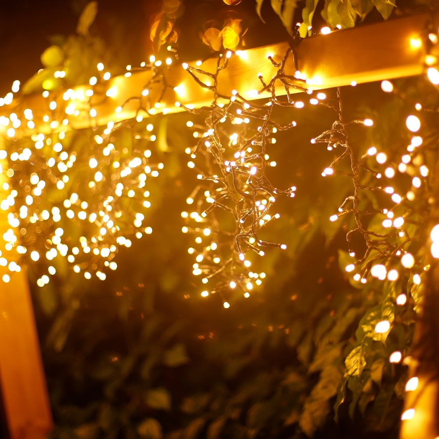 Aigostar - Catena decorativa da esterno LED 250xLED/10m IP44 bianco caldo