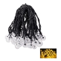 Aigostar - Catena decorativa solare a LED 50xLED/8 funzioni 12m IP65 bianco caldo