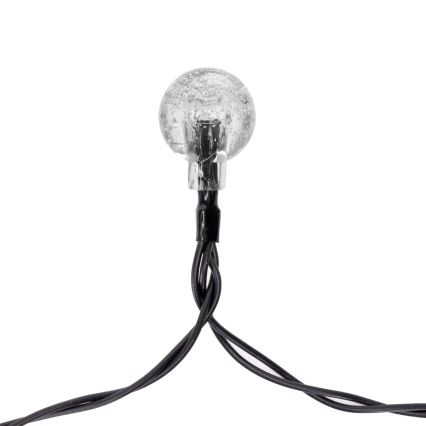 Aigostar - Catena decorativa solare a LED 50xLED/8 funzioni 12m IP65 bianco caldo