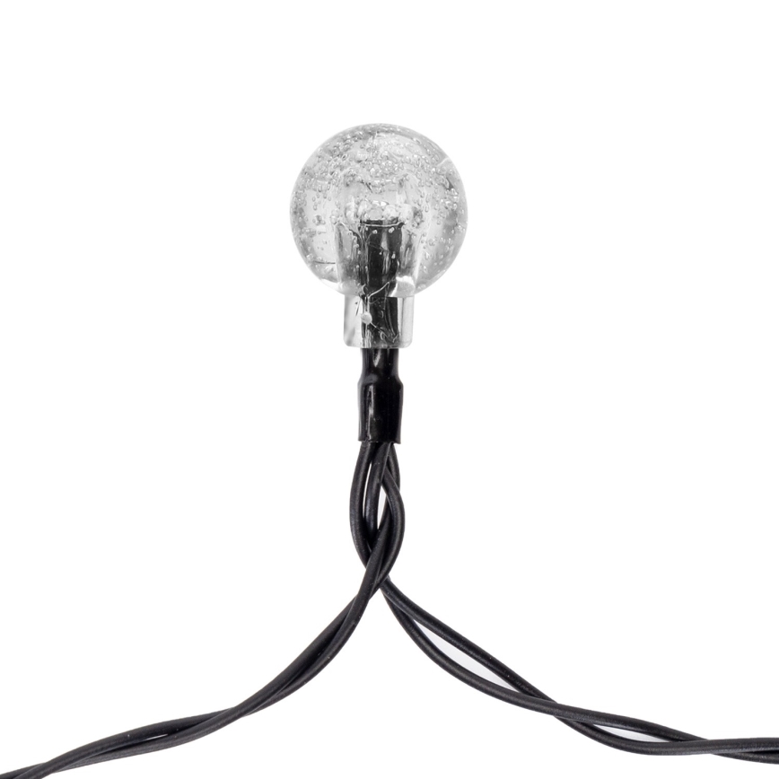 Aigostar - Catena decorativa solare a LED 50xLED/8 funzioni 12m IP65 bianco caldo