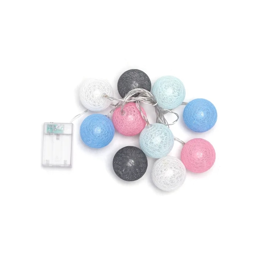 Aigostar - Catena di luci LED natalizia 10xLED/3xAA, 2 m, bianco caldo