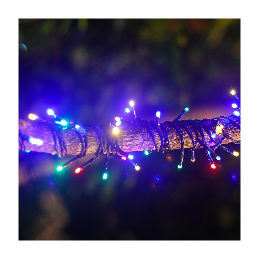 Aigostar - Catena di Natale solare a LED 100xLED/8 funzioni 12m IP65 multicolore