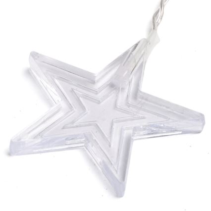 Aigostar - Catena luminosa a LED per esterni, 168 LED, 8 modalità, 3 x 1,5 m, IP44, bianco caldo a forma di stelle
