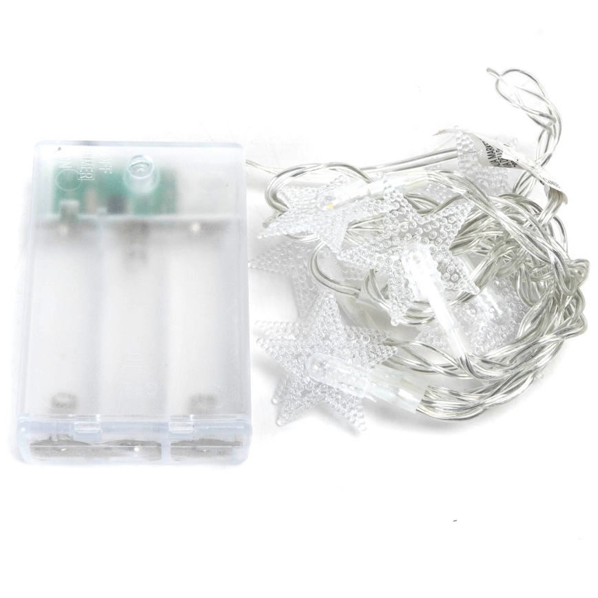 Aigostar - Catena LED di Natale 20xLED/3xAA 3,3m stelle