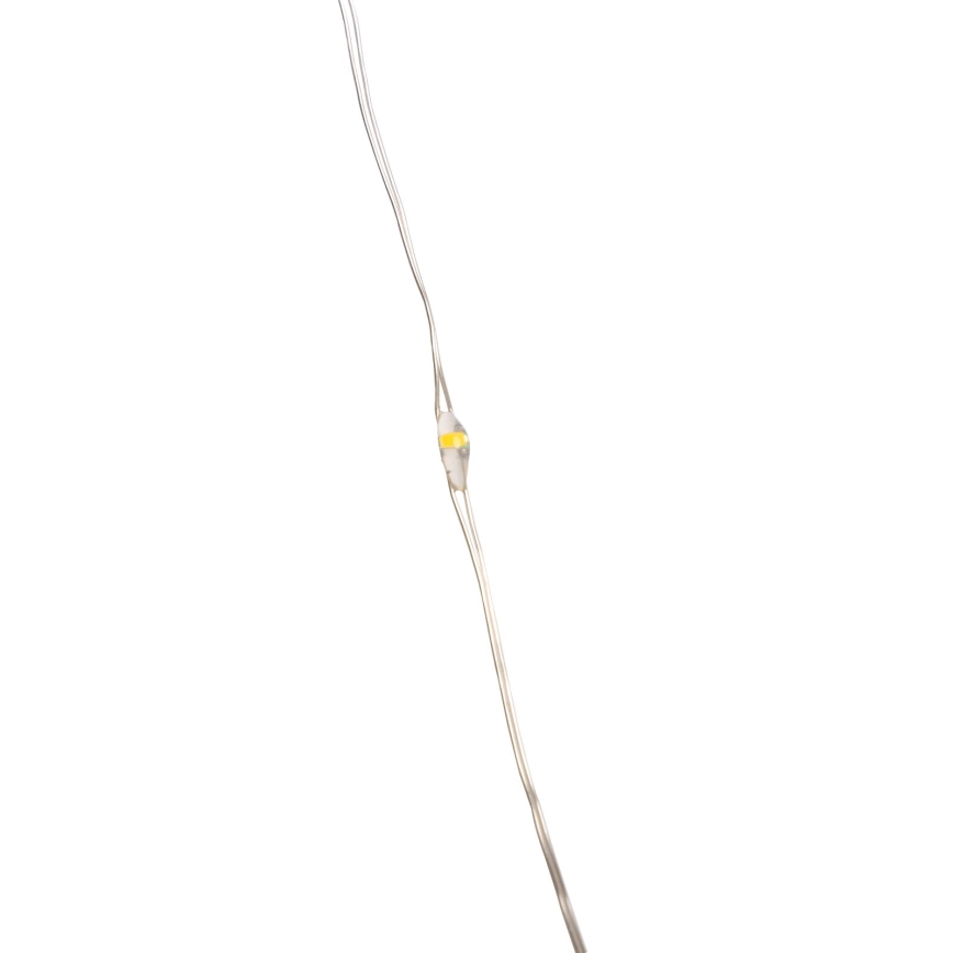 Aigostar -Catena LED natalizia da esterno 100xLED/8 funzioni 3xAA 10,3m IP44 bianco caldo