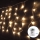 Aigostar-Catena LED natalizia da esterno 100xLED/8 funzioni 3xAA 8x0,4m IP44 bianco caldo
