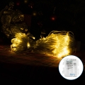Aigostar-Catena LED natalizia da esterno 100xLED/8 funzioni 3xAA 8x0,6m IP44 bianco caldo