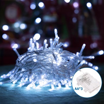 Aigostar - Catena LED natalizia da esterno 150xLED/8 funzioni 15,3m IP44 bianco freddo