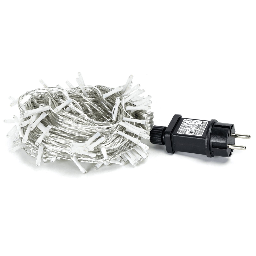 Aigostar - Catena LED natalizia da esterno 150xLED/8 funzioni 18m IP44 bianco freddo