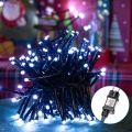 Aigostar - Catena LED natalizia da esterno 200xLED/8 funzioni 8m IP44 bianco freddo