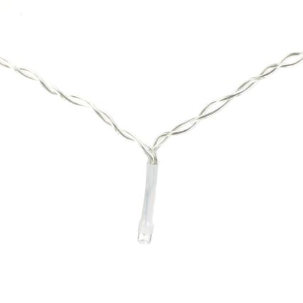 Aigostar-Catena LED natalizia da esterno 300xLED/8 funzioni 3xAA 6x2m IP44 bianco freddo