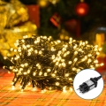 Aigostar - Catena LED natalizia da esterno 400xLED/8 funzioni 23m IP44 bianco caldo