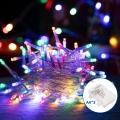 Aigostar - Catena LED natalizia da esterno 50xLED/8 funzioni 3xAA 5,3m IP44 multicolore