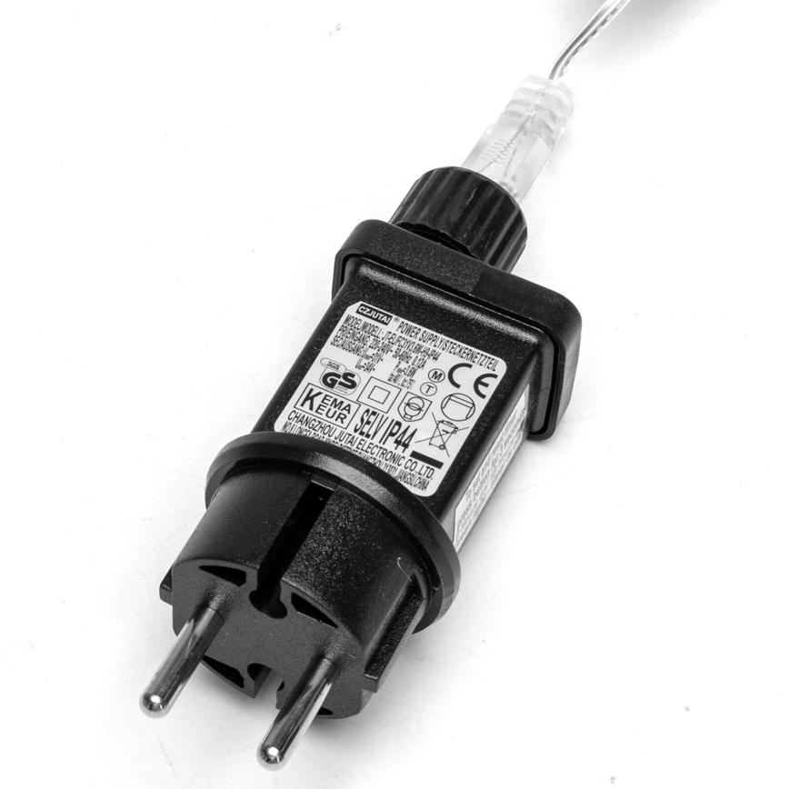 Aigostar - Catena LED natalizia da esterno 50xLED/8 funzioni 8m IP44 bianco caldo