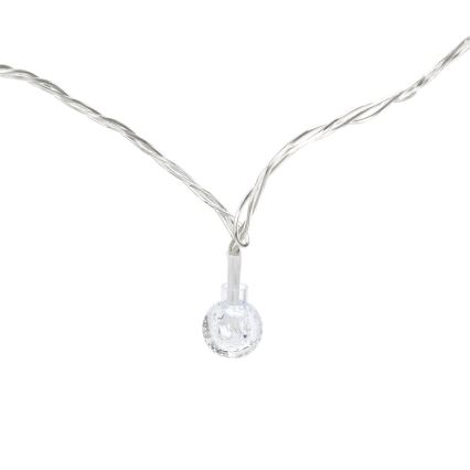 Aigostar - Catena LED natalizia da esterno 50xLED/8 funzioni 8m IP44 bianco freddo
