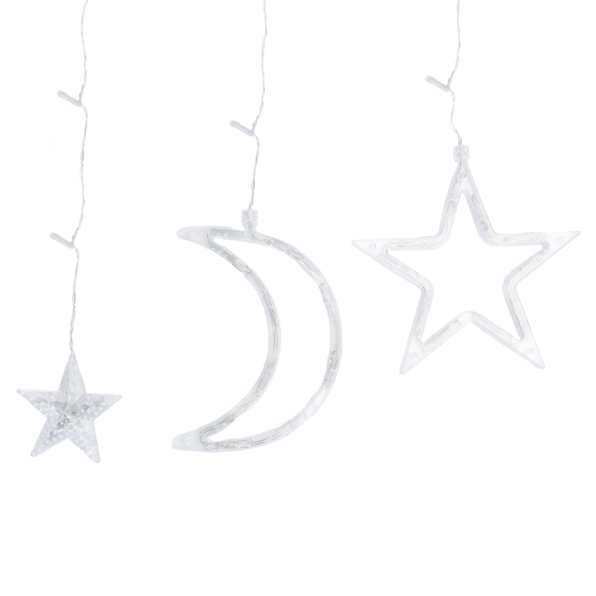 Aigostar - Catena luminosa natalizia LED da esterno 120xLED/6W/230V/8 funzioni 3x0,6m IP44 bianco caldo + telecomando