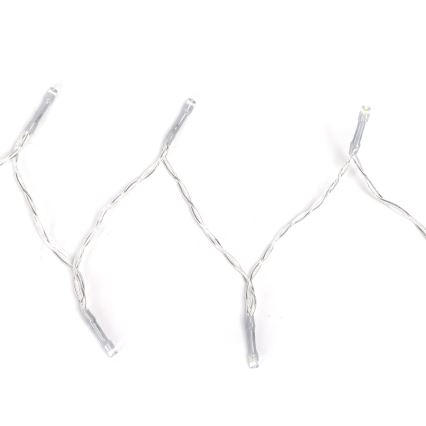 Aigostar - Catena LED per esterni 50xLED/8 funzioni 3xAA 5,3 m IP44 bianco caldo