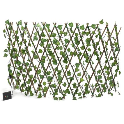 Aigostar - Catena LED solare 102xLED/2x0,7m IP65 bianco caldo ivy