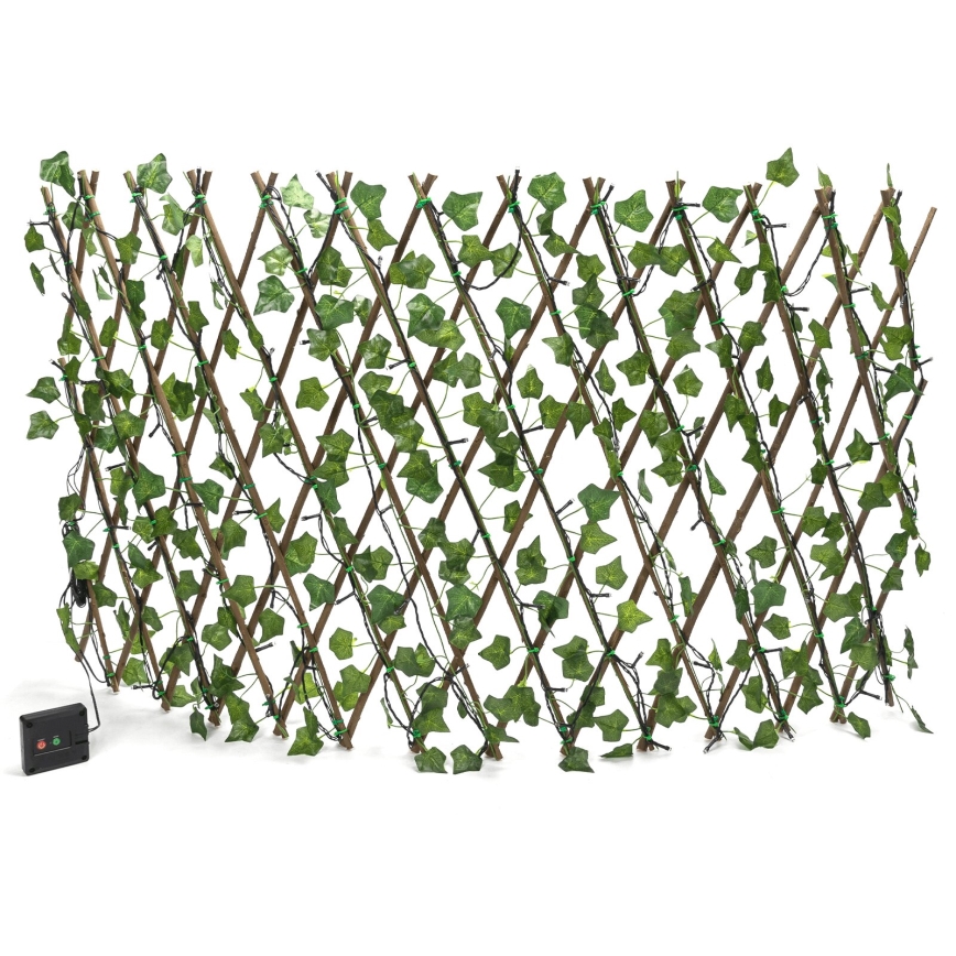 Aigostar - Catena LED solare 102xLED/2x0,7m IP65 bianco caldo ivy