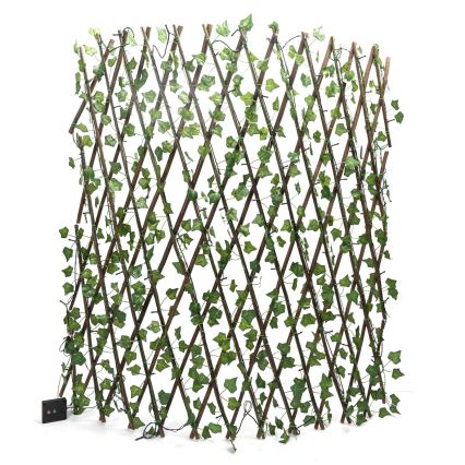 Aigostar - Catena LED solare 148xLED/2x1,2m IP65 bianco caldo ivy