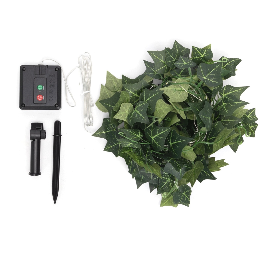 Aigostar - Catena LED solare 70xLED/4x1m IP65 bianco caldo ivy