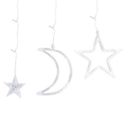 Aigostar - Catena luminosa solare a LED per Natale 120xLED/8 funzioni 3x0,6m 500 mAh IP65 bianco freddo