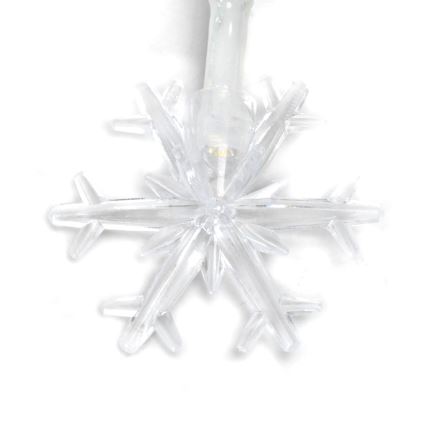 Aigostar - Catena luminosa a LED 10xLED/3xAA 1,5m, bianco caldo, con fiocchi di neve
