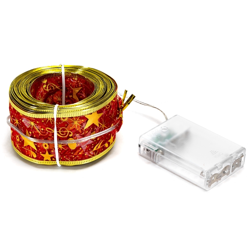 Aigostar - LED  catena luminosa 100xLED/3xAA 10 m bianco caldo rosso
