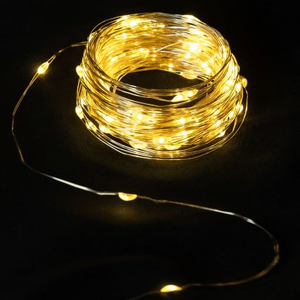 Aigostar - Catena luminosa LED 40xLED/2x3V 4m bianco caldo