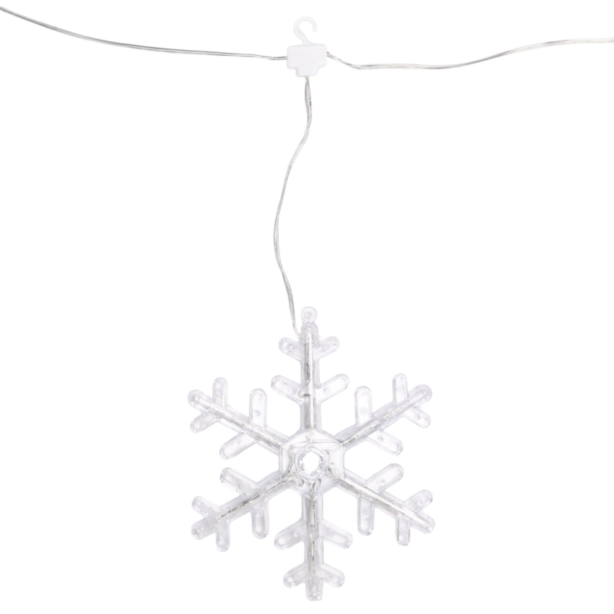 Aigostar - Catena luminosa natalizia LED da esterno 84xLED/8 funzioni 1,2x1m IP44 bianco caldo fiocchi di neve
