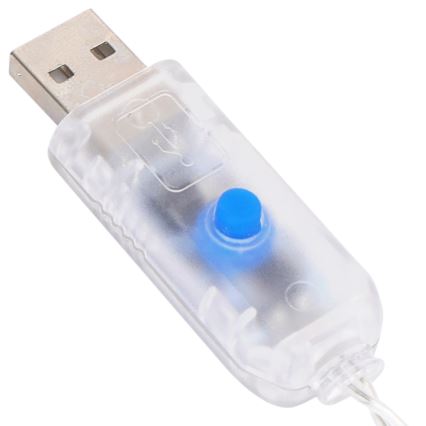Aigostar - Catena luminosa natalizia LED dimmerabile 300xLED/8 funzioni USB 6x3m multicolore + telecomando
