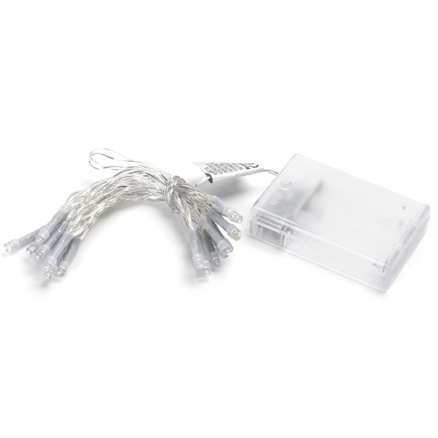 Aigostar - Catena luminosa LED natalizia 20xLED/3xAA 2,3 m bianco caldo