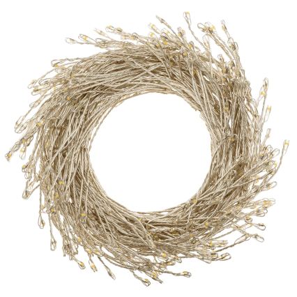 Aigostar - Catena luminosa natalizia a LED per esterni 200 LED/8 funzioni 3xAA 6,3m IP44 multicolore
