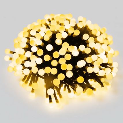 Aigostar - Catena luminosa natalizia a LED per esterni, 50 LED, 8 funzioni, 8 m, IP44, bianco caldo