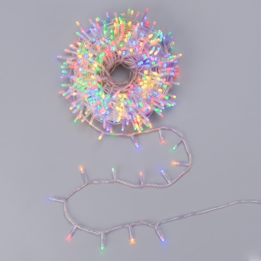 Aigostar - Catena luminosa natalizia da esterno a LED 200 LED/8 funzioni 13 m IP44 multicolore