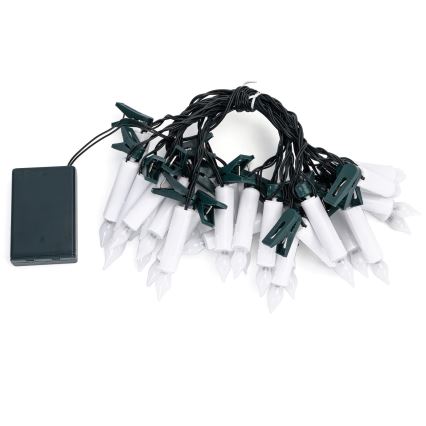 Aigostar - Luci natalizie a LED 25xLED/3xAA, 5 m, bianco caldo