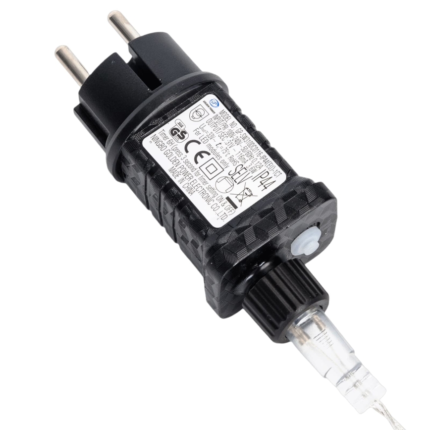 Aigostar - Catena luminosa natalizia LED da esterno 120 LED/8 funzioni 3,9x1,2m IP44 multicolore