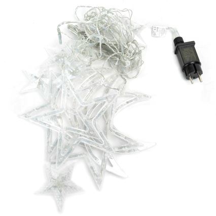 Aigostar - Catena luminosa natalizia LED per esterni 120 LED/6 W/230 V/8 funzioni 3 x 0,6 m IP44 bianco freddo + telecomando