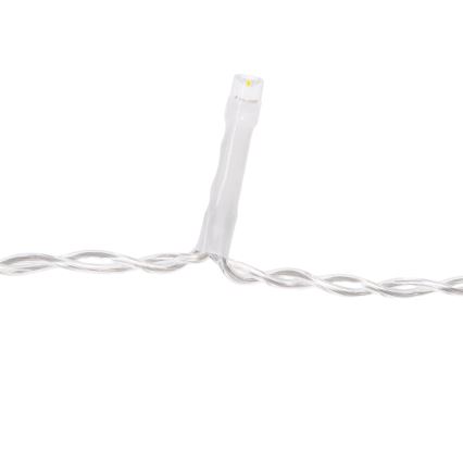 Aigostar - Catena luminosa natalizia LED per esterni 234 LED/8 funzioni 1,2x1,8 m IP44 bianco freddo