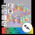 Aigostar - Catena luminosa natalizia per esterni 100xLED/8 funzioni 13m IP44 multicolore