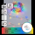 Aigostar - Catena luminosa natalizia per esterni 50 LED/8 funzioni 3xAA 1,8m IP44 multicolore