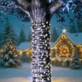 Aigostar - Catena luminosa solare a LED 300xLED/8 funzioni 32m IP65 bianco freddo 1200 mAh