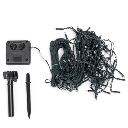 Aigostar - Catena luminosa solare natalizia LED 100xLED/8 funzioni 8x0,6m 800 mAh IP65 multicolore
