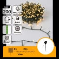 Aigostar - Catena luminosa solare a LED per Natale 200 LED/8 funzioni 22m IP65 bianco caldo 800mAh