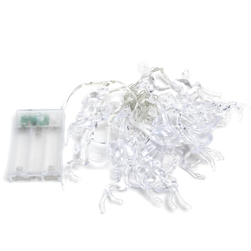 Aigostar - Catena natalizia LED 20xLED/3xAA 3,3m renne