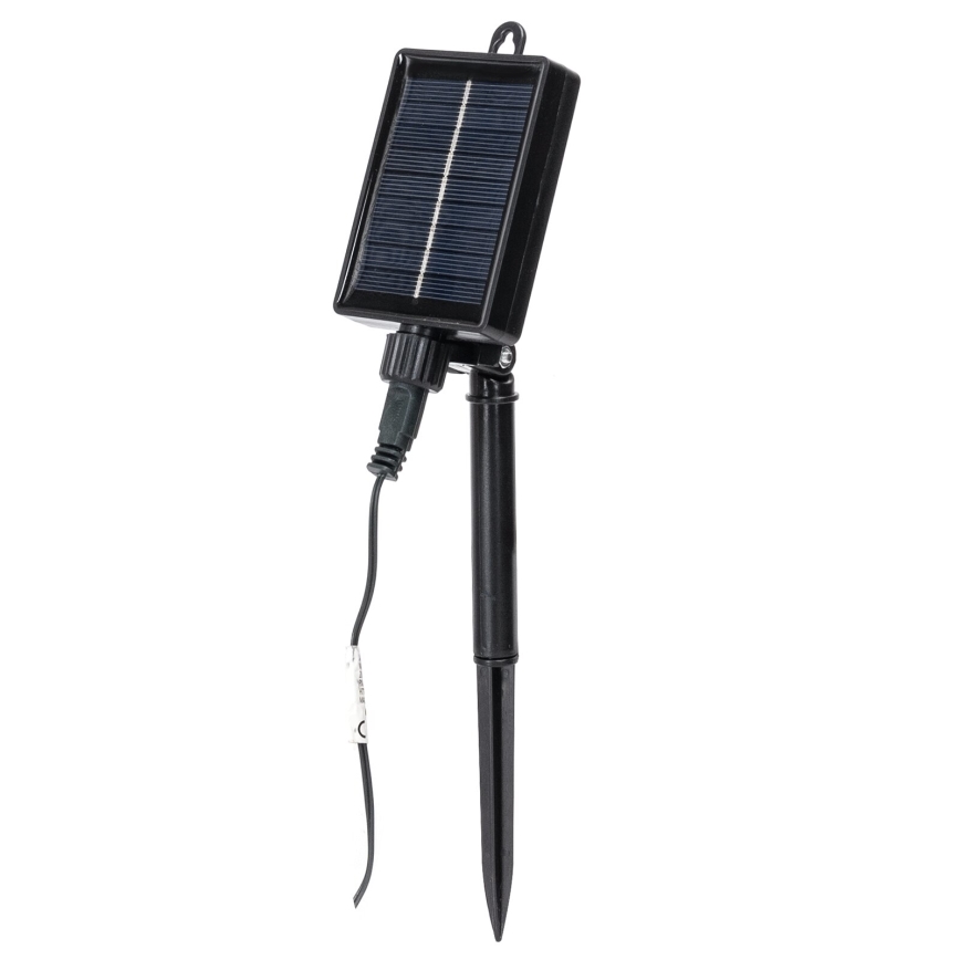 Aigostar - Catena natalizia solare a LED 10xLED/8 funzioni 6,5m IP65 bianco caldo