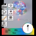 Aigostar - Catena solare a LED 200 LED/8 funzioni 22 m IP65 multicolore 800 mAh