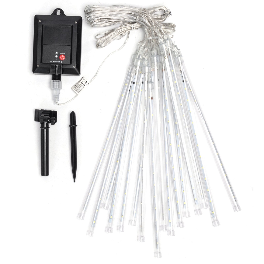 Aigostar - Catena solare LED 384xLED/13m IP65 1200 mAh bianco freddo