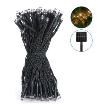 Aigostar - Catena solare LED 100xLED/12m IP65 bianco caldo