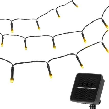 Aigostar - Catena solare LED 100xLED/12m IP65 bianco caldo